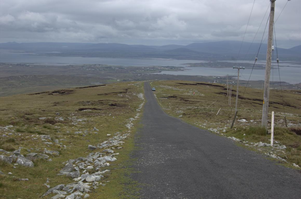 Blick vom Minaun Mountain auf Achill Island