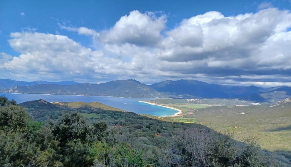 Blick auf die Südwestküste von Korsika