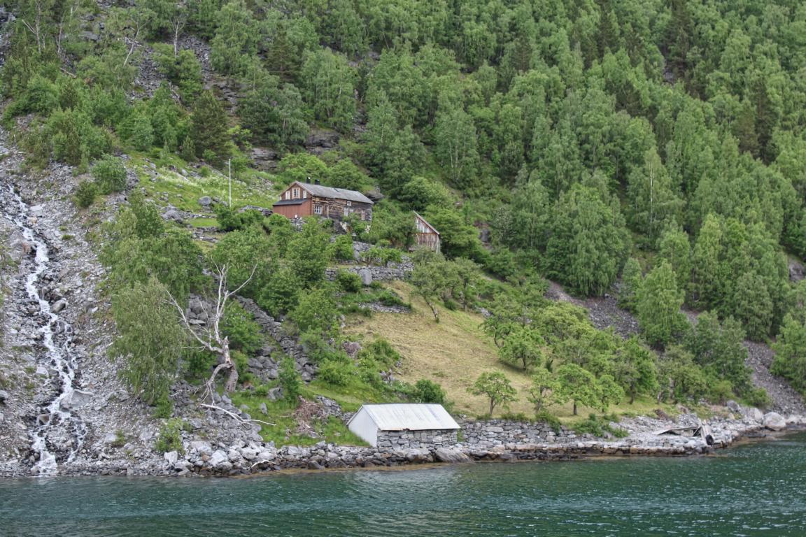 Ehemalger Hof im Geirangerfjord