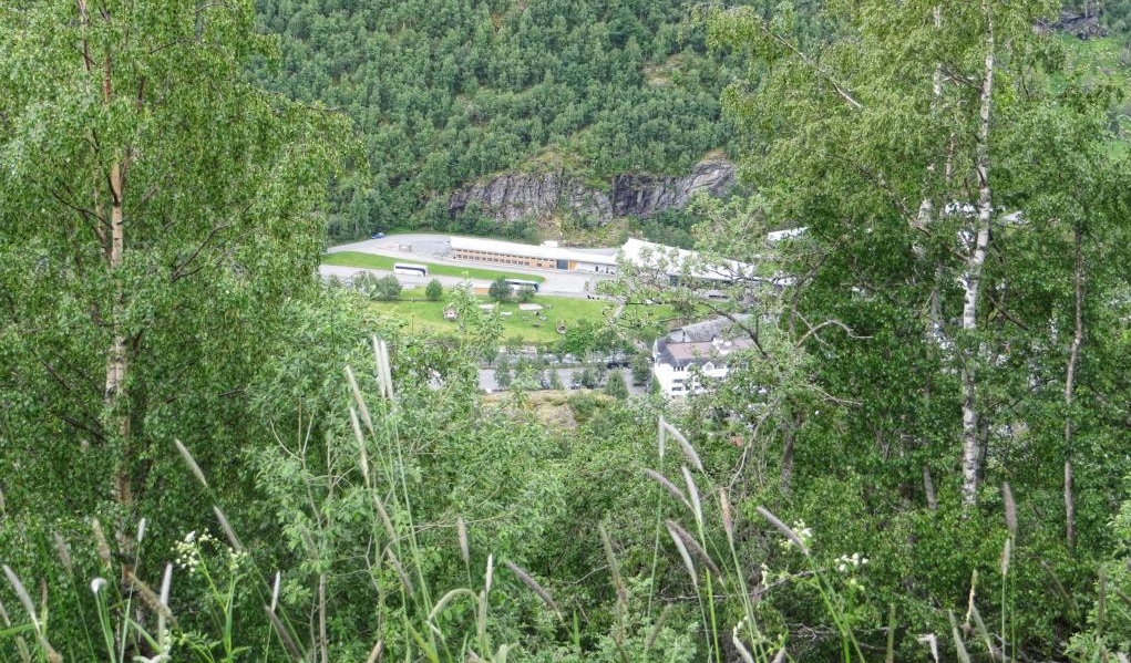 Blick vom Vesteras auf das Fjordcenter