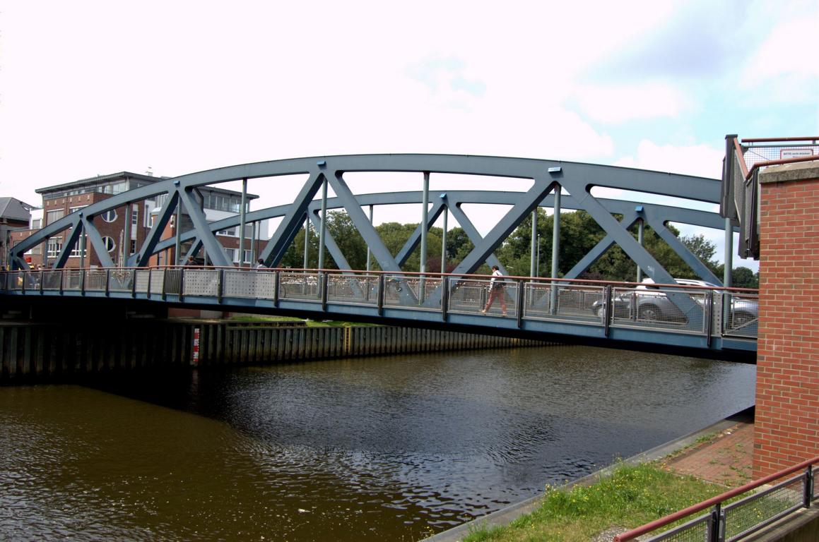 Die Hase-Hub-Brücke in Meppen