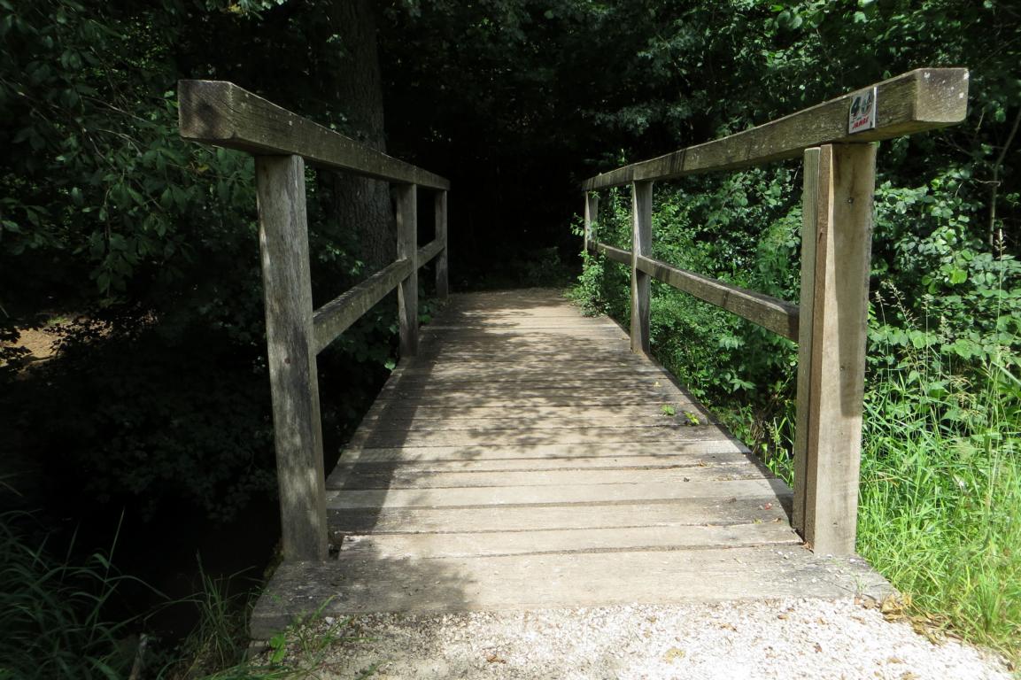 Holzbrücke über die 'Püttlach'