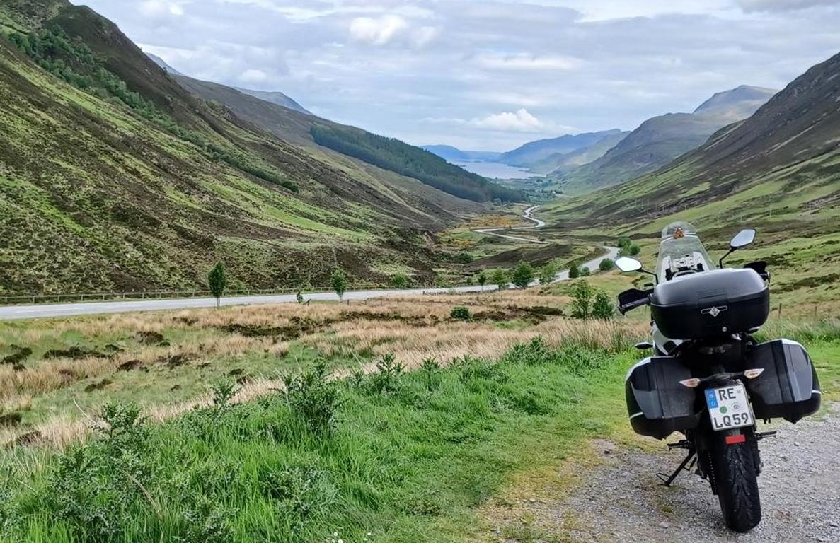 Mit dem Motorrad durch Schottland