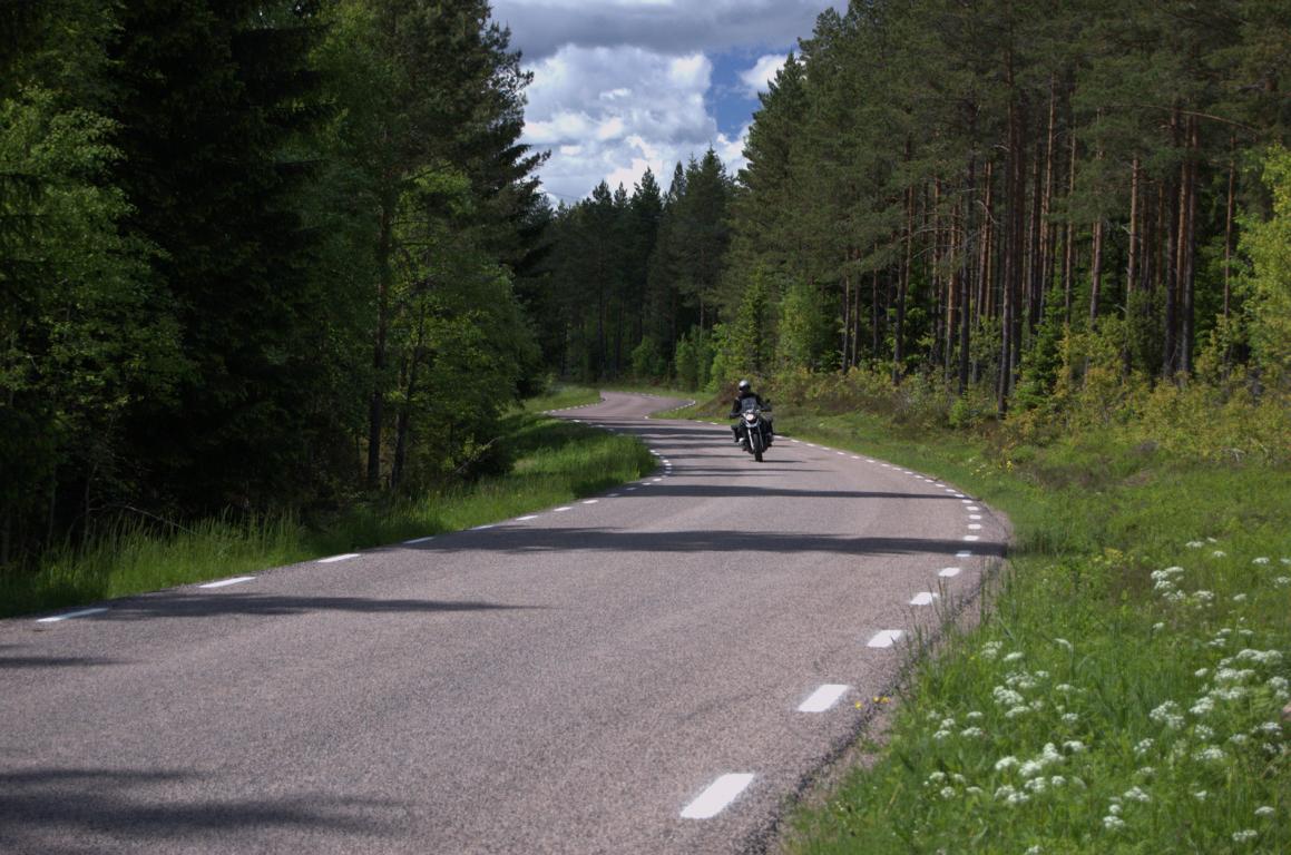 Mit dem Motorrad in Schweden