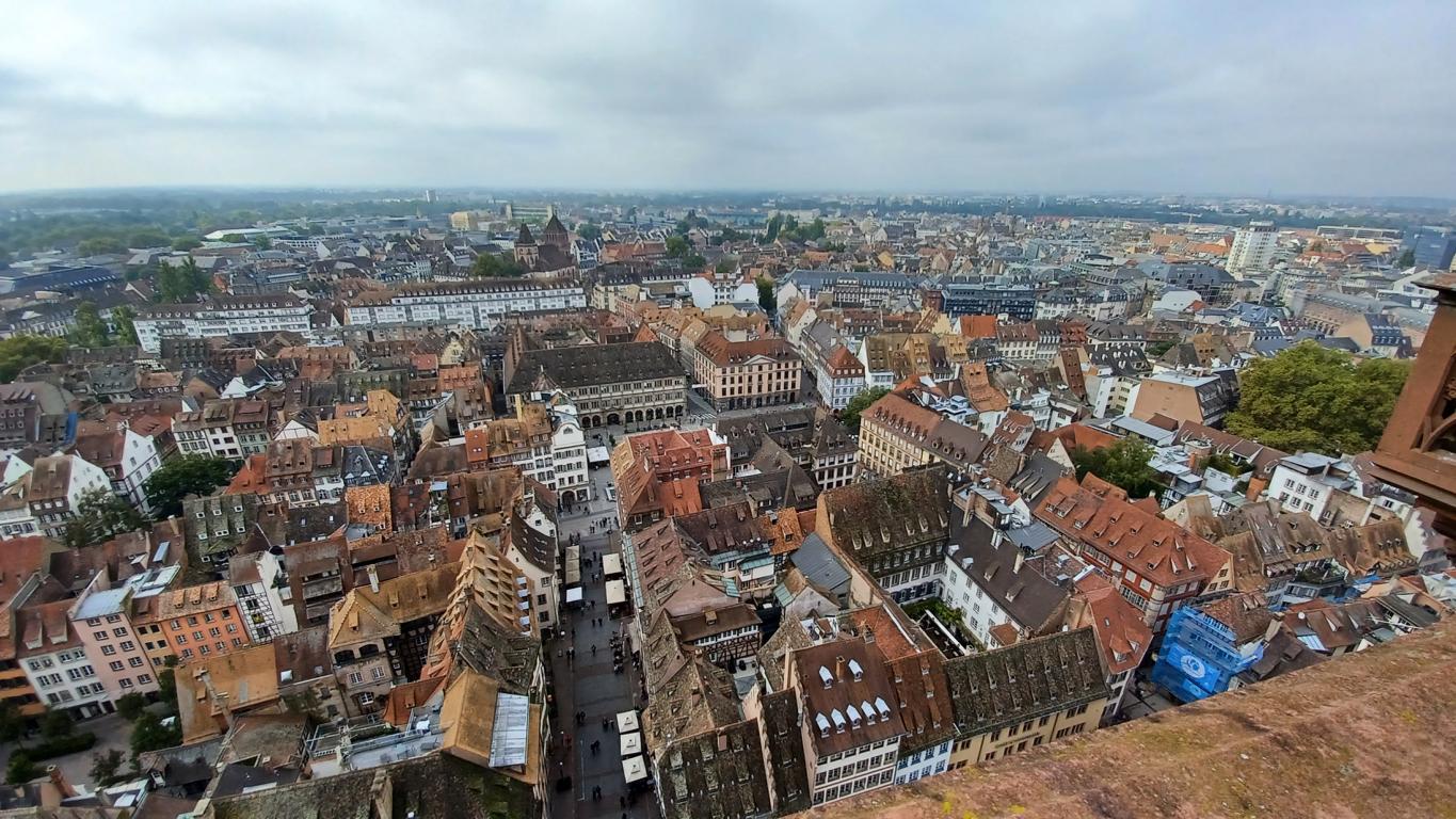 Blick vom Stra&szlig;burger M&uuml;nster