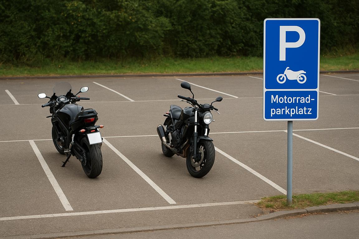 Motorradparkplätze